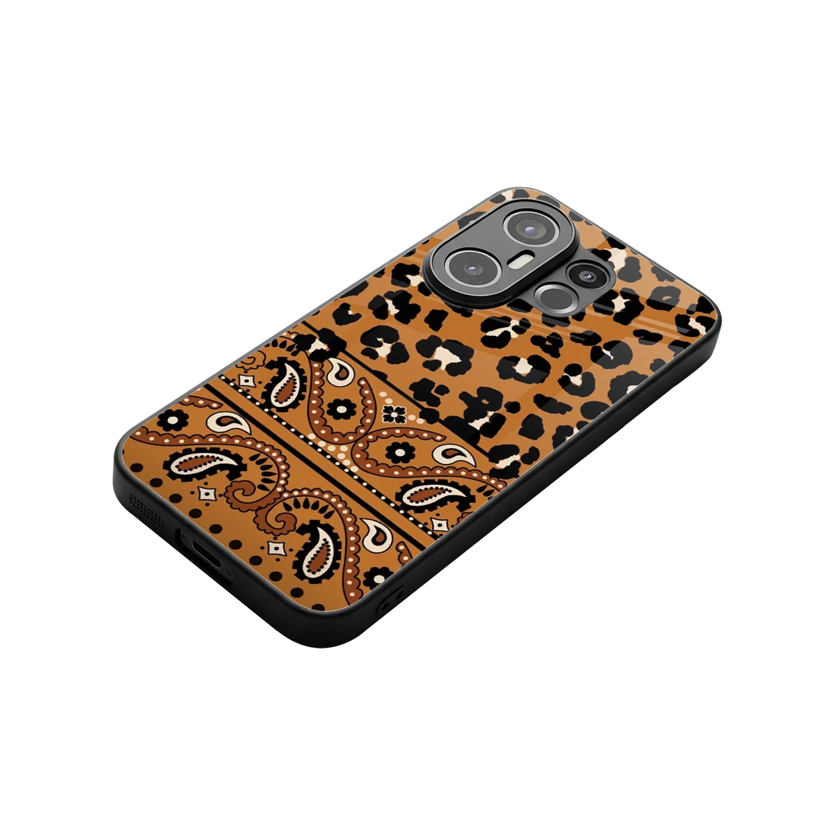 Jungle Bloom stylish phone case for vivo x200 fe | glossy glass and slim fit