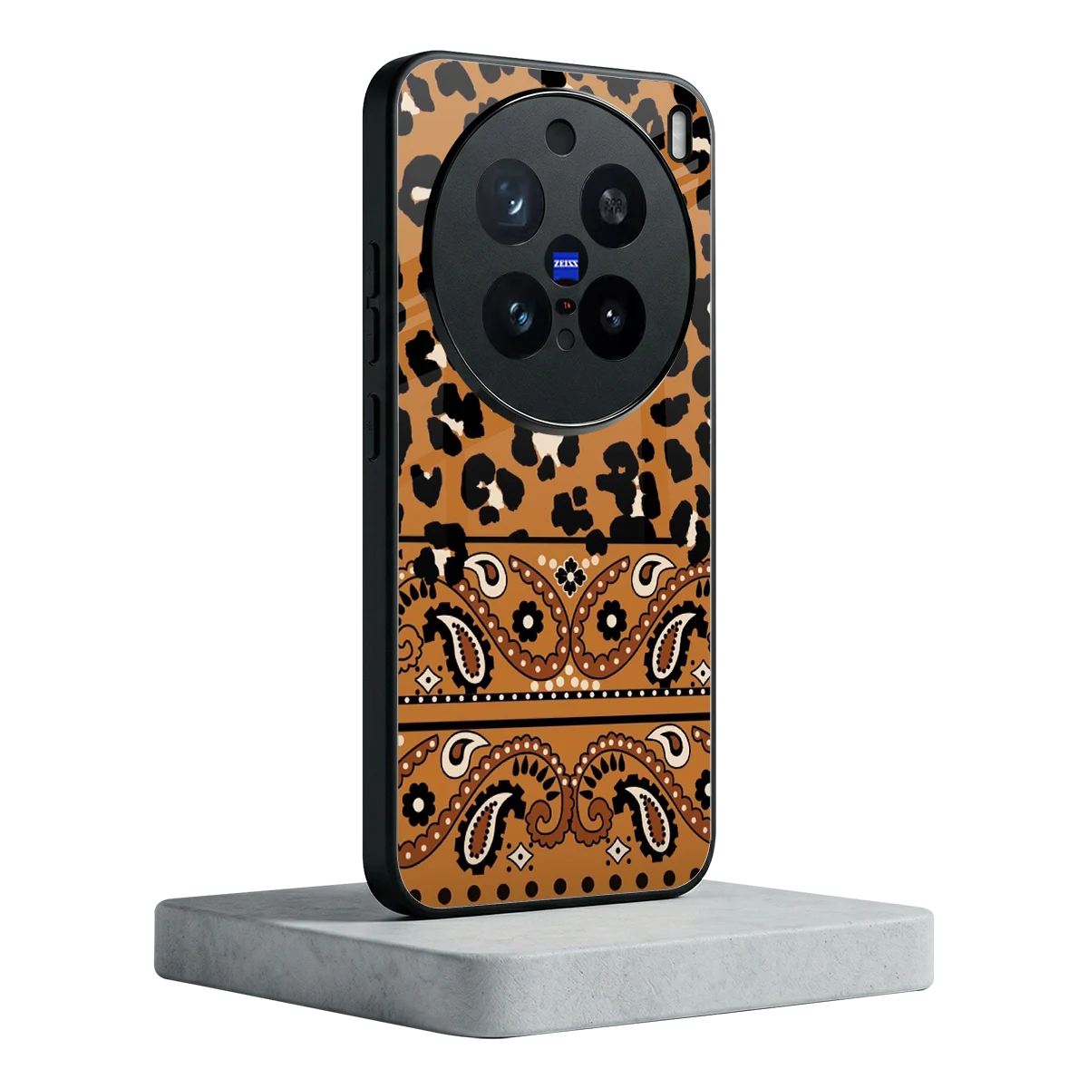 Jungle Bloom vivo x200 pro mobile cover | shockproof glass phone case