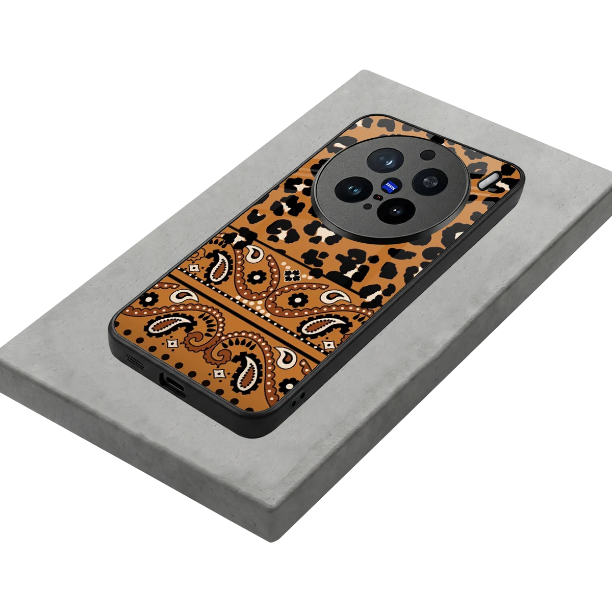 Jungle Bloom stylish phone case for vivo x200 pro | glossy glass and slim fit