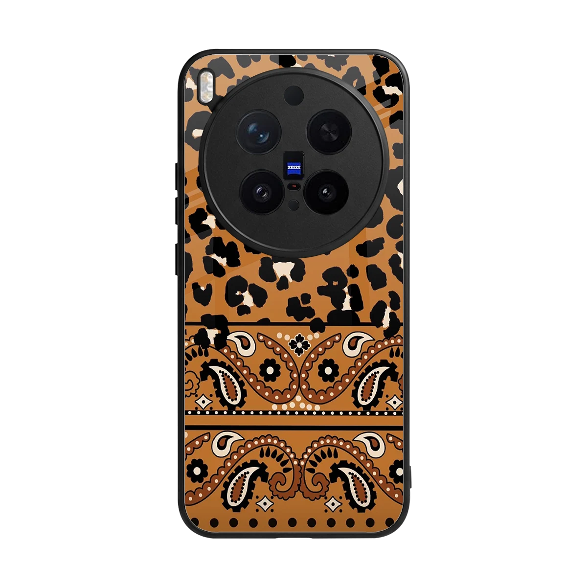 Jungle Bloom back phone cover | glass case for vivo x300 pro