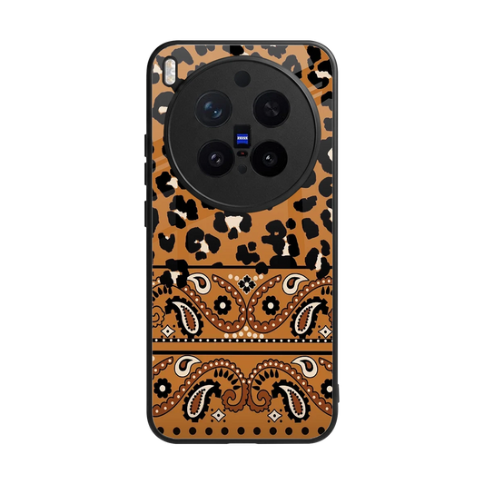 Jungle Bloom back phone cover | glass case for vivo x300 pro