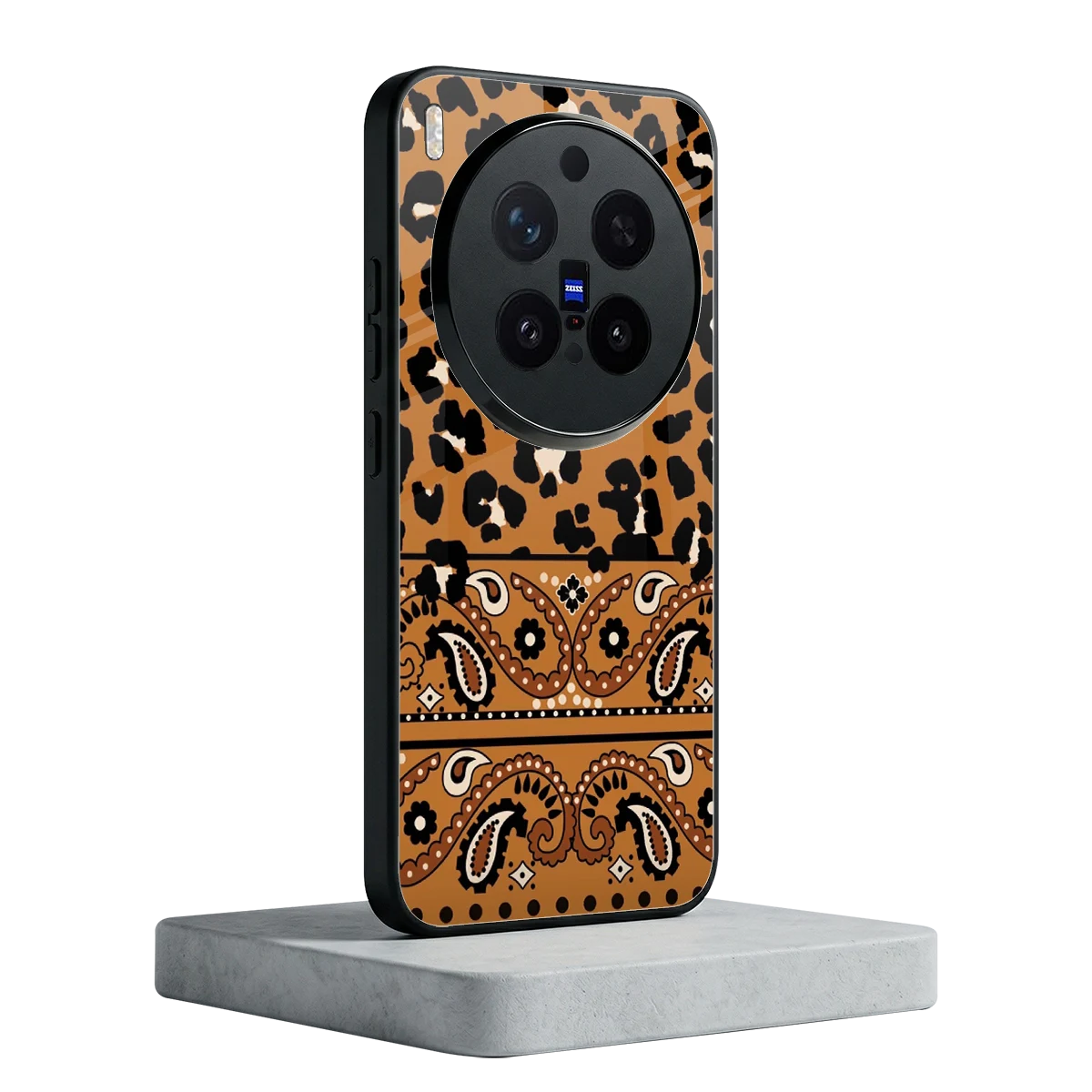 Jungle Bloom vivo x300 pro mobile cover | shockproof glass phone case