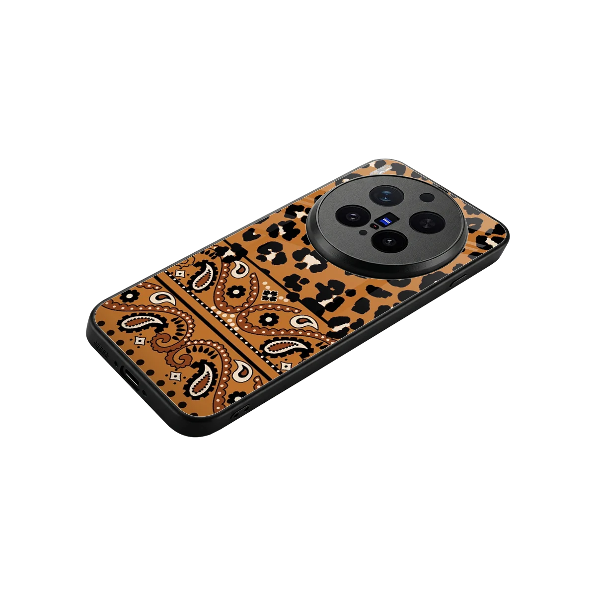 Jungle Bloom stylish phone case for vivo x300 pro | glossy glass and slim fit