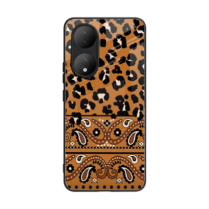 Jungle Bloom back phone cover | glass case for Vivo-y100