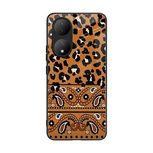 Jungle Bloom back phone cover | glass case for Vivo-y100