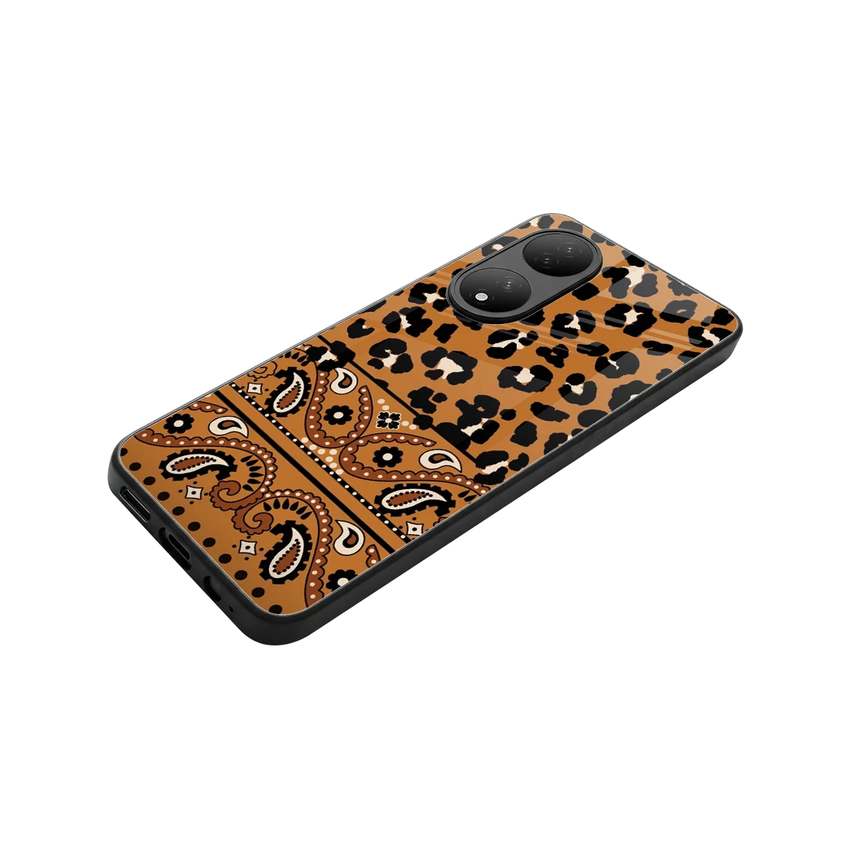 Jungle Bloom stylish phone case for Vivo-y100 | glossy glass and slim fit