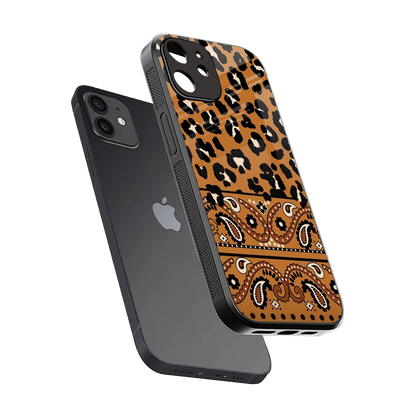 Jungle Bloom sleek iphone 11 cover with tempered glass back and TPU edges