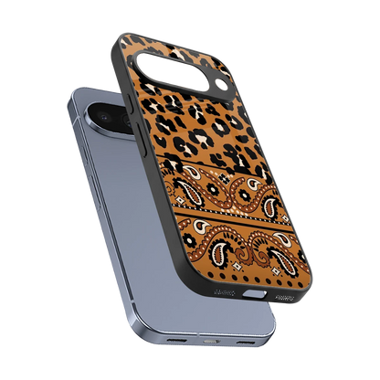 Jungle Bloom sleek google pixel 10 cover with tempered glass back and TPU edges