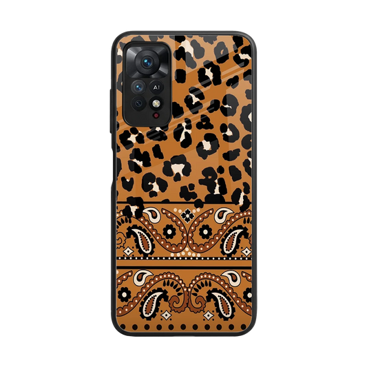 Jungle Bloom back phone cover | glass case for redmi note 11 pro