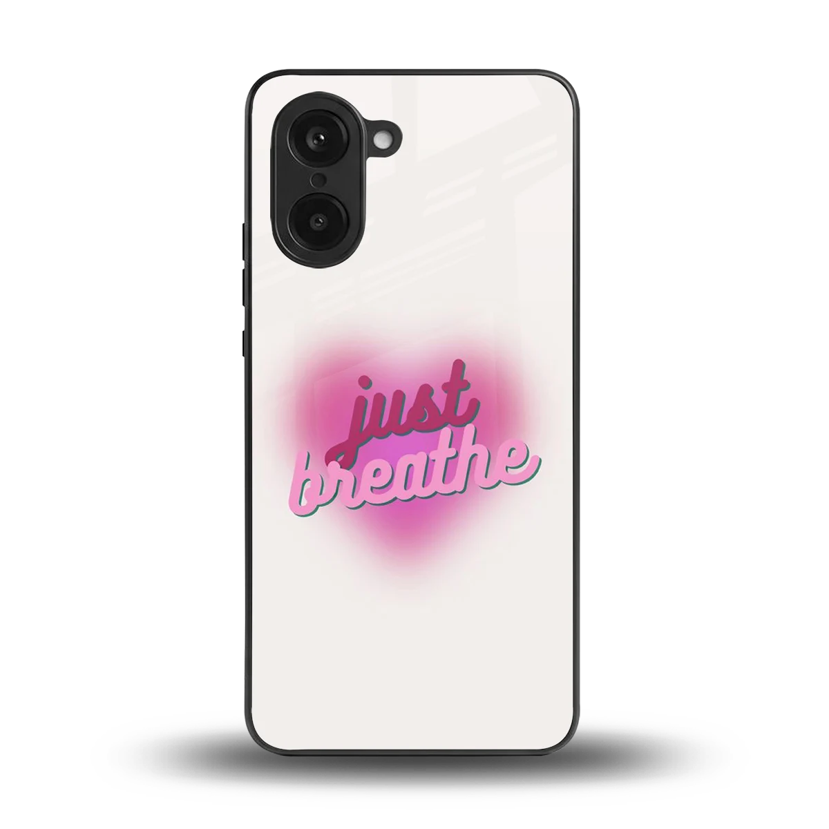 Just Breathe back phone cover | glass case for oneplus nord ce5 5g
