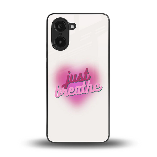 Just Breathe back phone cover | glass case for oneplus nord ce5 5g