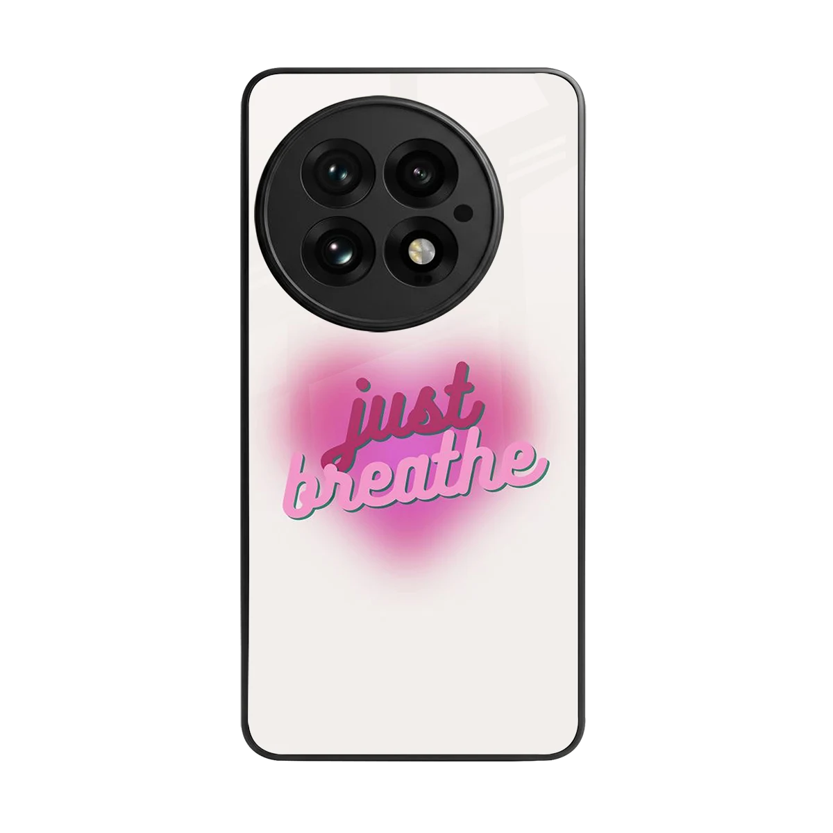 Just Breathe back phone cover | glass case for oneplus 13