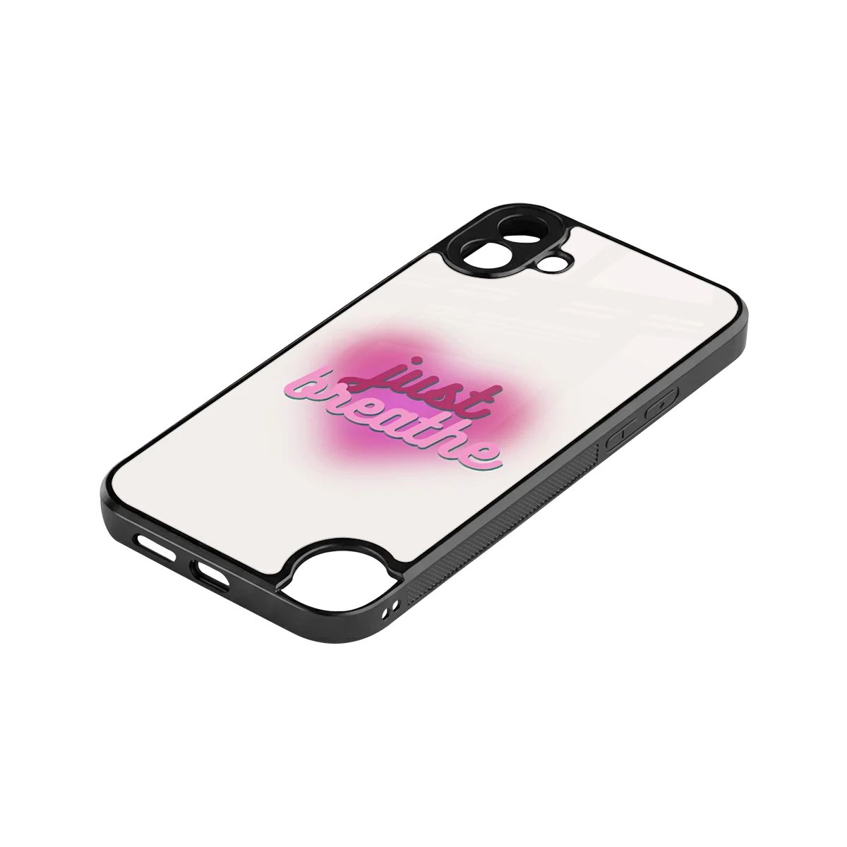 Just Breathe stylish phone case for cmf nothing phone 1 | glossy glass and slim fit