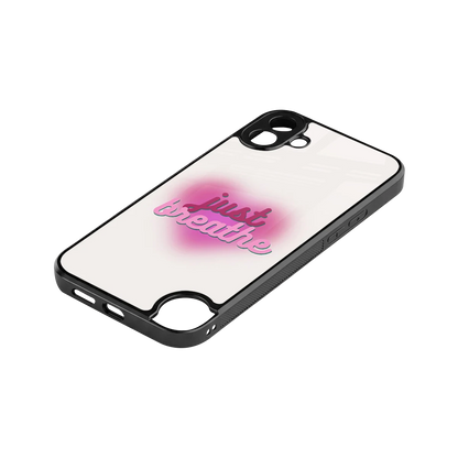 Just Breathe stylish phone case for cmf nothing phone 1 | glossy glass and slim fit