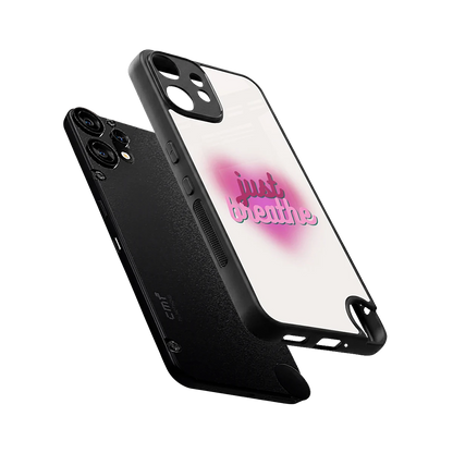 Just Breathe sleek cmf nothing phone 2 pro cover with tempered glass back and TPU edges