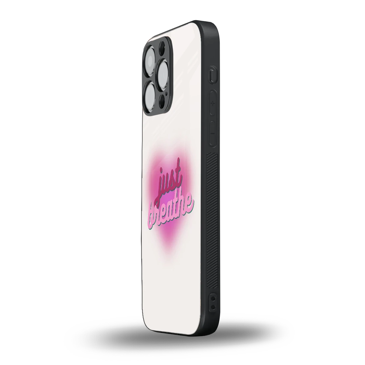 Just Breathe iphone 15 pro max mobile cover | shockproof glass phone case