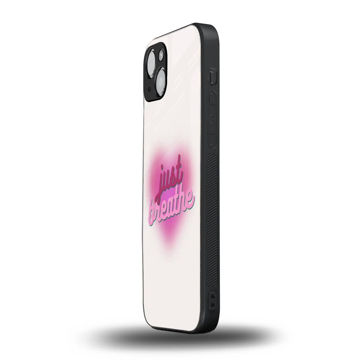 Just Breathe iphone 15 mobile cover | shockproof glass phone case
