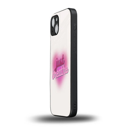 Just Breathe iphone 15 mobile cover | shockproof glass phone case