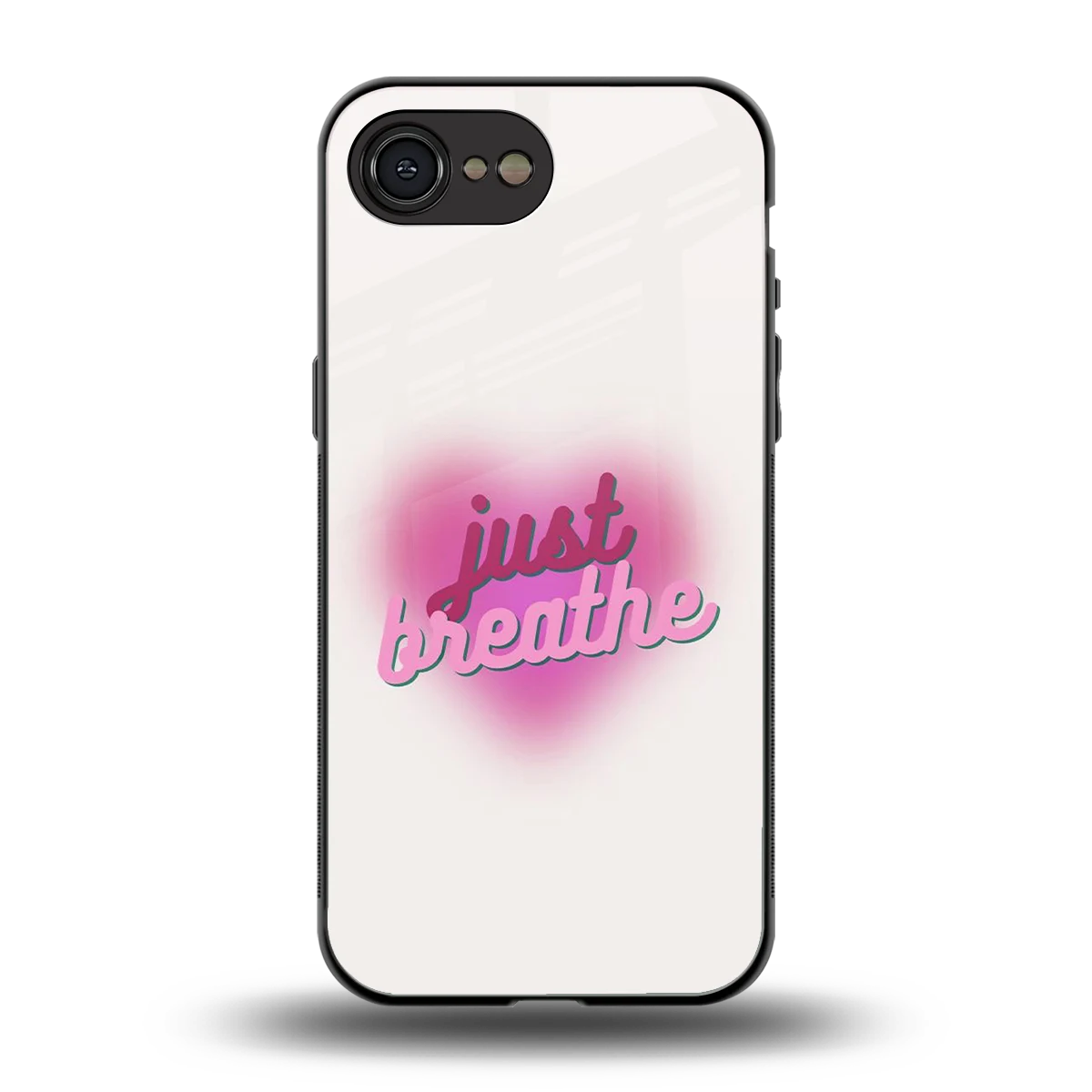 Just Breathe back phone cover | glass case for iphone 17e