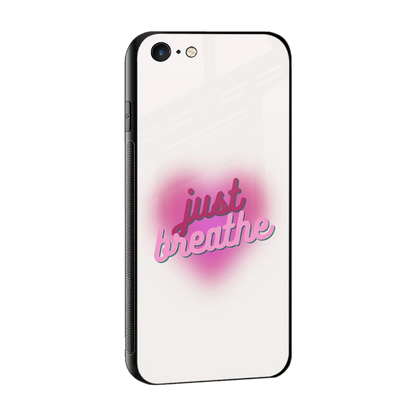 Just Breathe sleek iphone 6s cover with tempered glass back and TPU edges