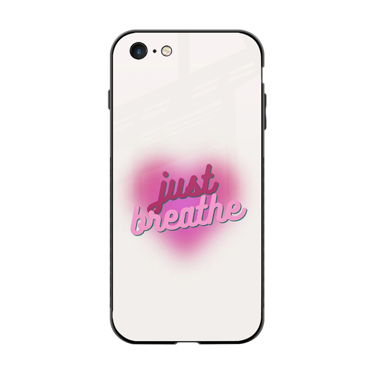Just Breathe back phone cover | glass case for iphone 6