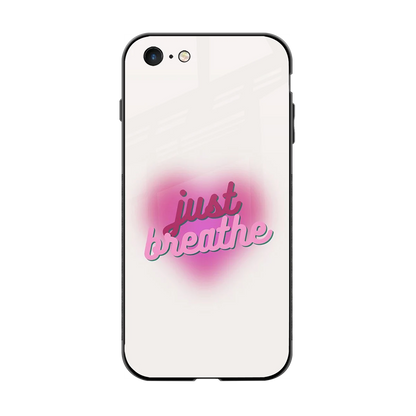 Just Breathe back phone cover | glass case for iphone 6s plus