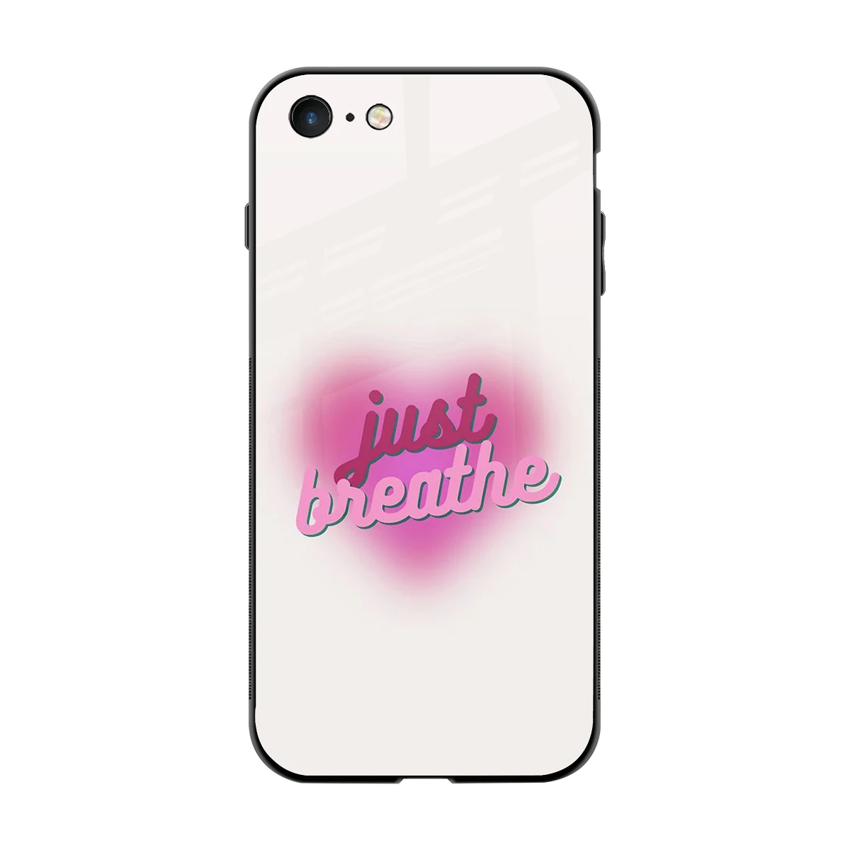 Just Breathe back phone cover | glass case for iphone 7