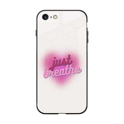 Just Breathe back phone cover | glass case for iphone 7
