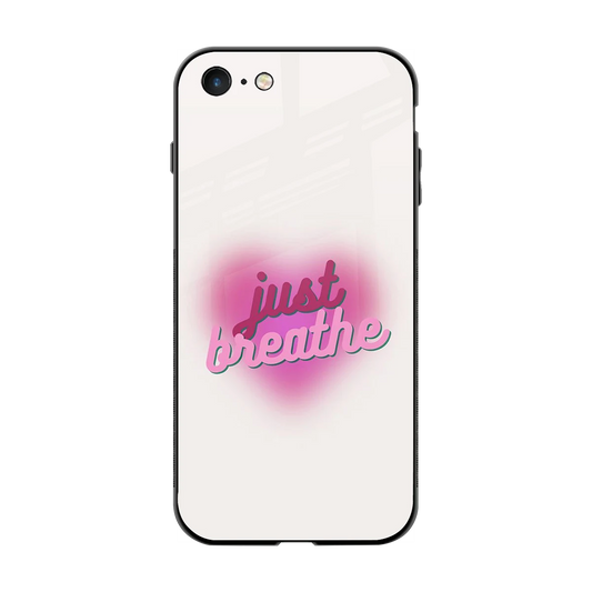 Just Breathe back phone cover | glass case for iphone 7
