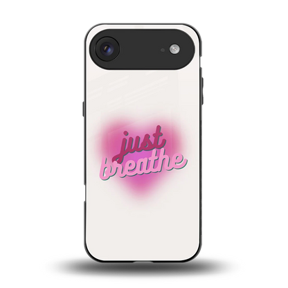 Just Breathe back phone cover | glass case for iphone air