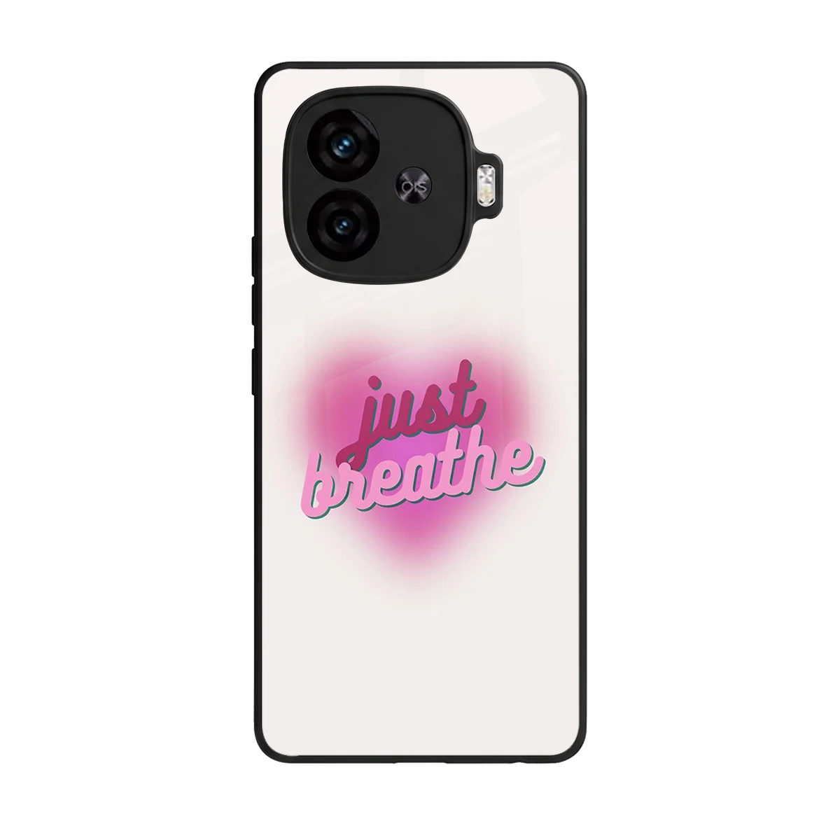 Just Breathe back phone cover | glass case for iqoo neo 10r 5g