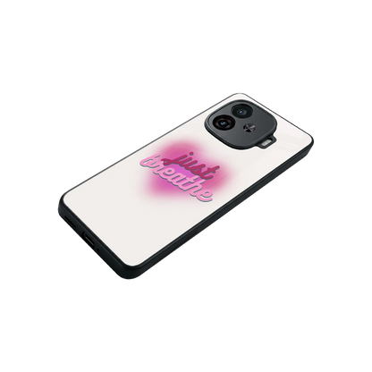 Just Breathe stylish phone case for iqoo neo 10r 5g | glossy glass and slim fit