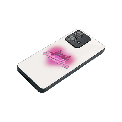 Just Breathe stylish phone case for motorola edge 40 neo 5g | glossy glass and slim fit