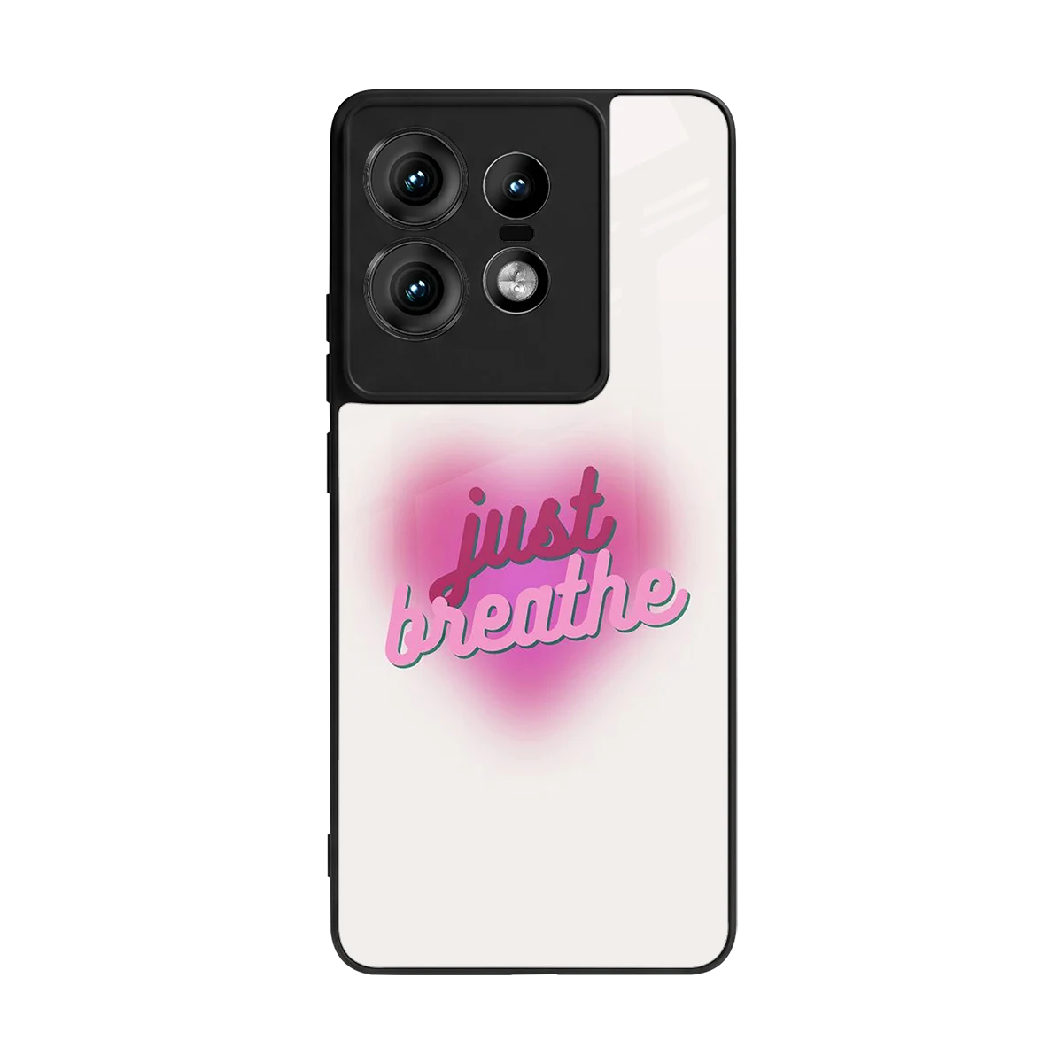 Just Breathe back phone cover | glass case for motorola edge 50 pro