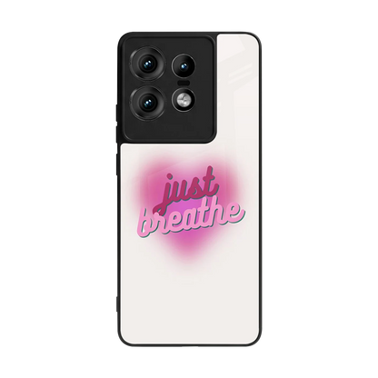 Just Breathe back phone cover | glass case for motorola edge 50 pro