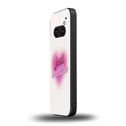 Just Breathe nothing phone 2a mobile cover | shockproof glass phone case
