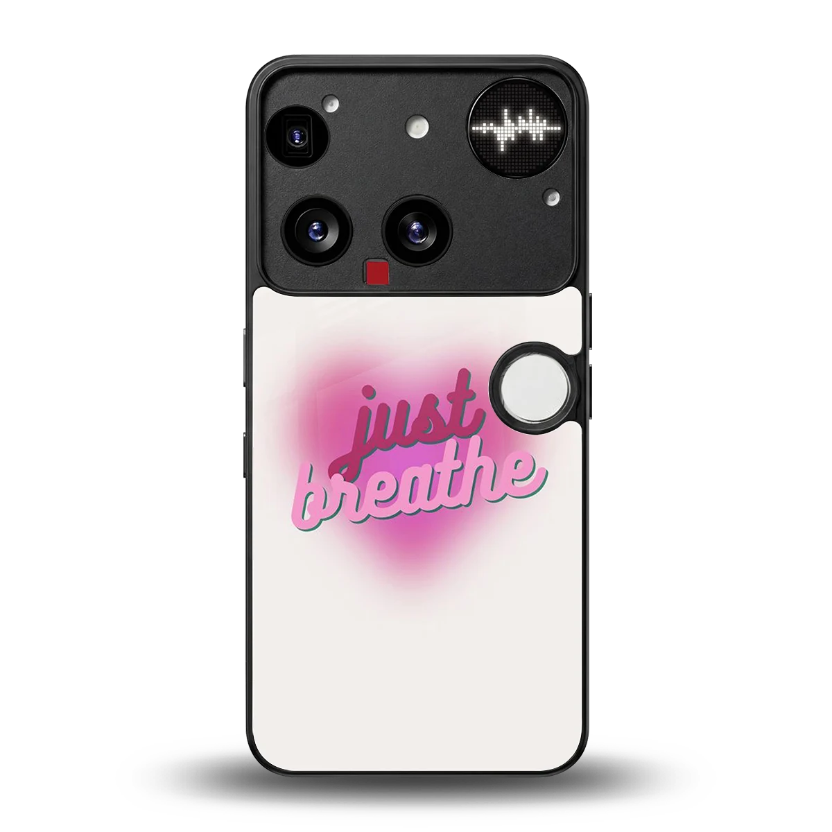 Just Breathe back phone cover | glass case for nothing phone 3