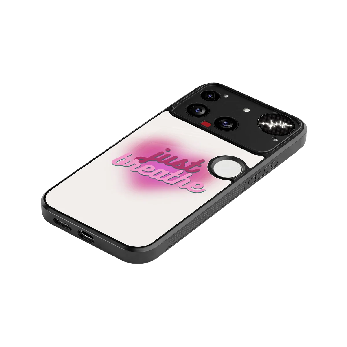 Just Breathe stylish phone case for nothing phone 3 | glossy glass and slim fit