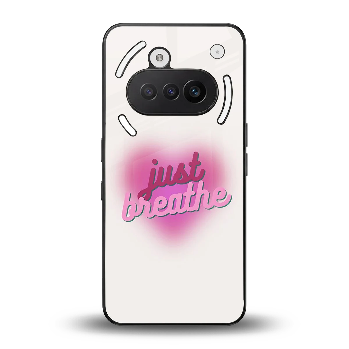 Just Breathe back phone cover | glass case for nothing phone 3a