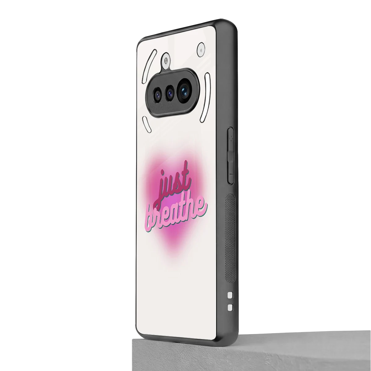 Just Breathe nothing phone 3a mobile cover | shockproof glass phone case