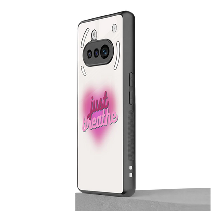 Just Breathe nothing phone 3a mobile cover | shockproof glass phone case