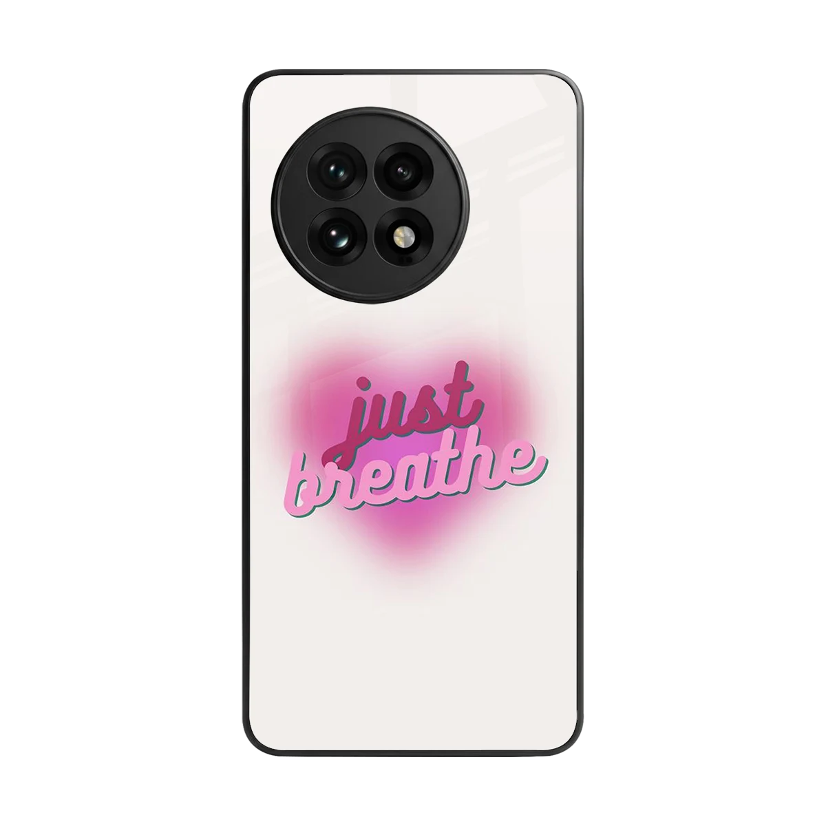 Just Breathe back phone cover | glass case for oneplus 13r