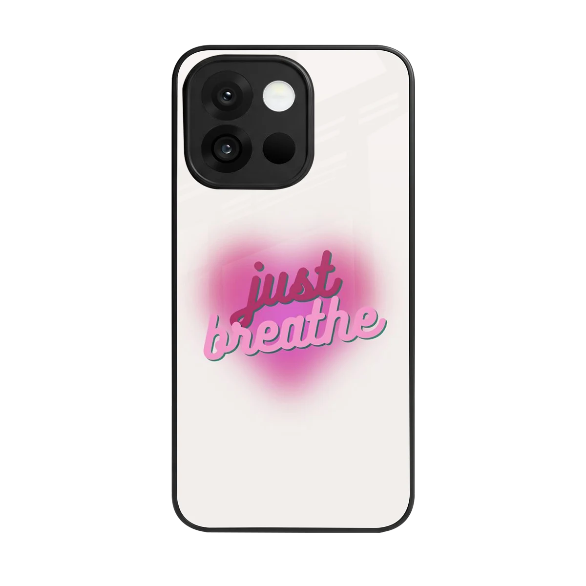 Just Breathe back phone cover | glass case for oneplus 13s