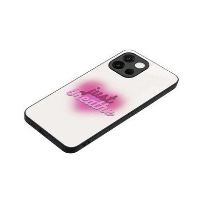 Just Breathe stylish phone case for oneplus 13s | glossy glass and slim fit