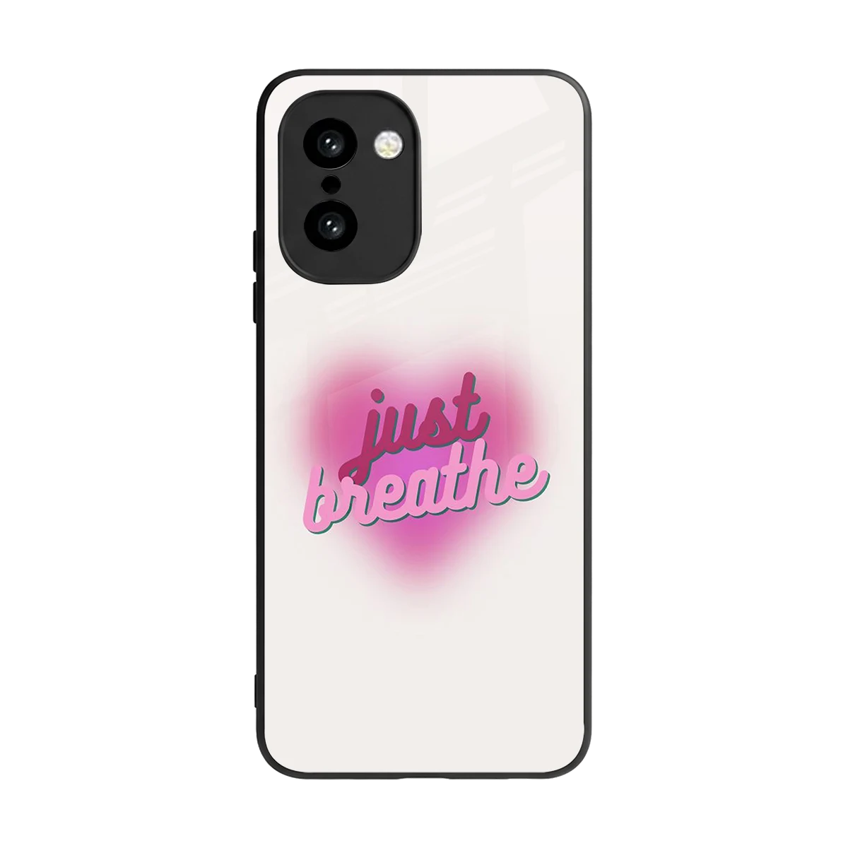 Just Breathe back phone cover | glass case for oneplus 15r