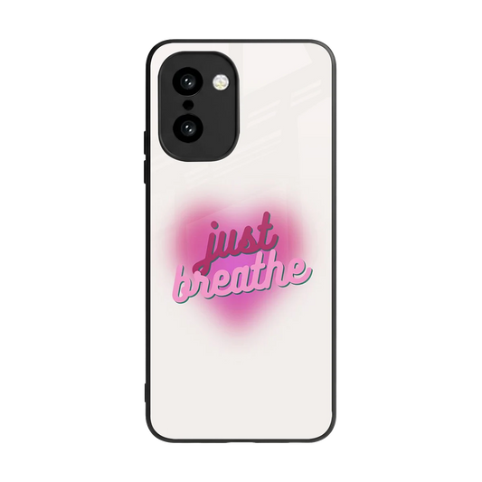 Just Breathe back phone cover | glass case for oneplus 15r