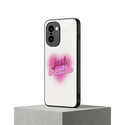 Just Breathe oneplus 15r mobile cover | shockproof glass phone case