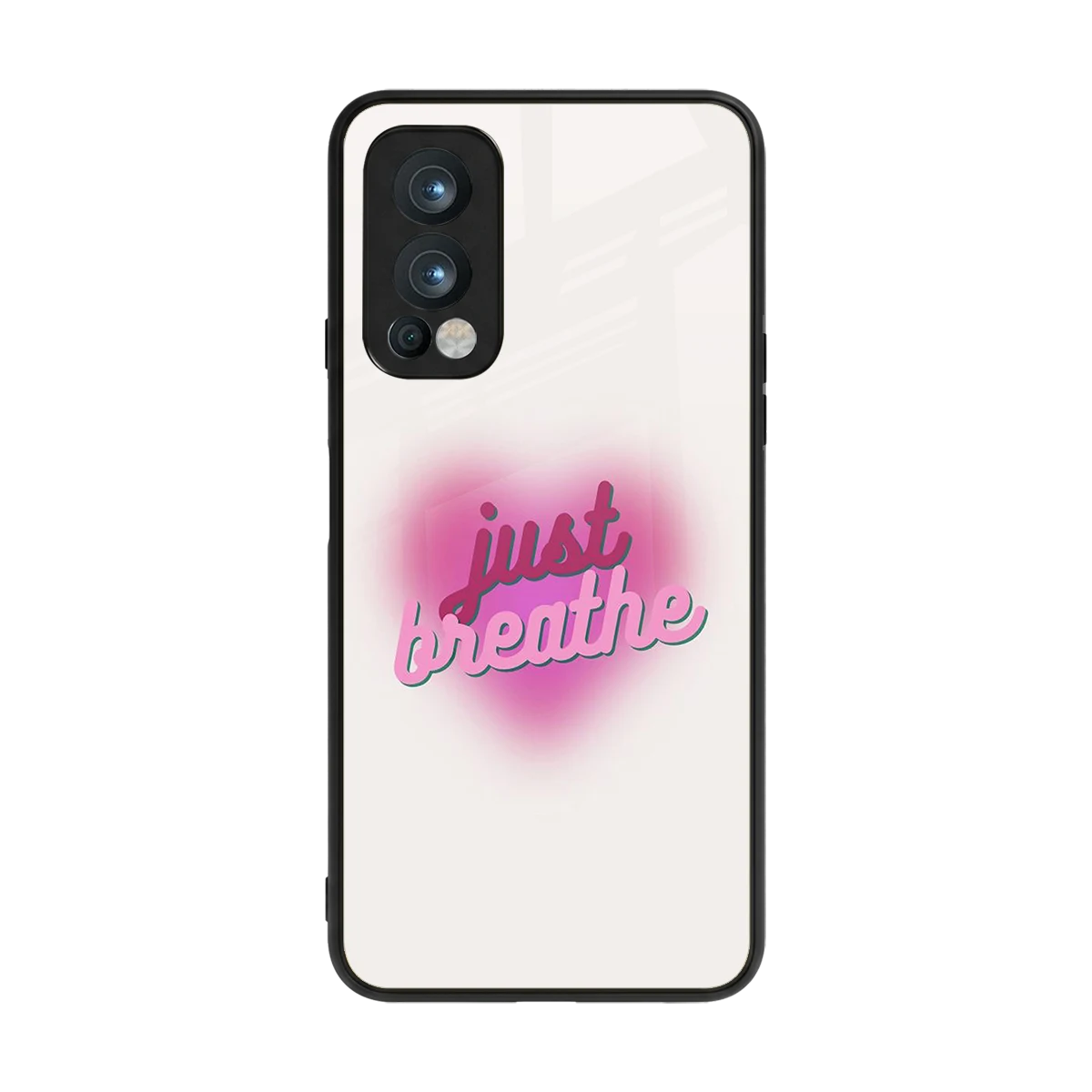 Just Breathe back phone cover | glass case for oneplus nord 2