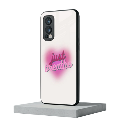 Just Breathe oneplus nord 2 mobile cover | shockproof glass phone case