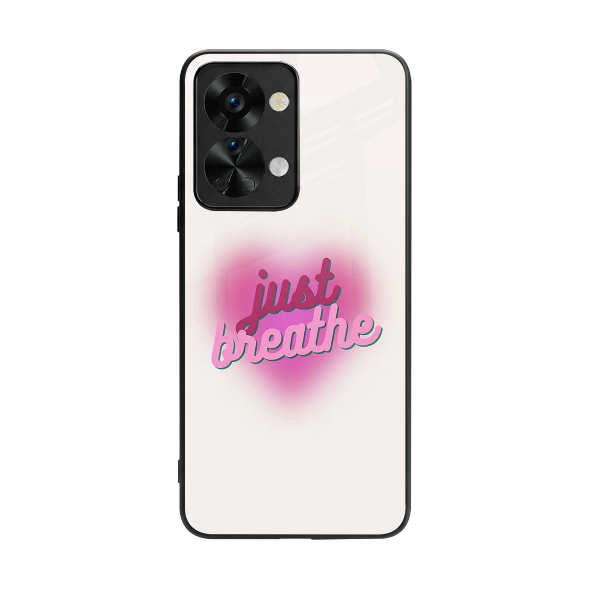 Just Breathe back phone cover | glass case for oneplus nord 2t